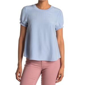 cinq a sept Light Blue Short Sleeve Tee